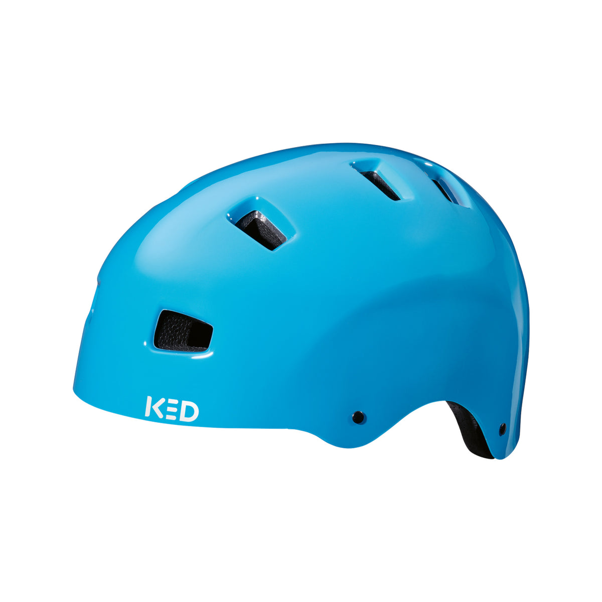 KED 5forty BMX-/Dirt-Helm in Petrolblau, Seitenansicht