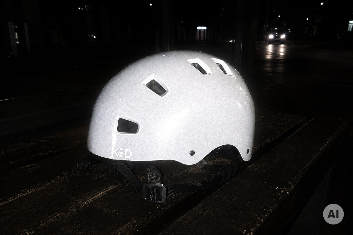 K-STAR reflectietechnologie van KED: volvlakreflector voor fietshelmen