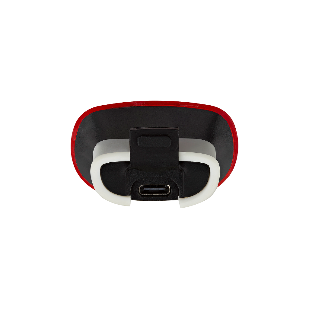 Rotes LED-Rücklicht am KED Meggy Spark Kinderhelm