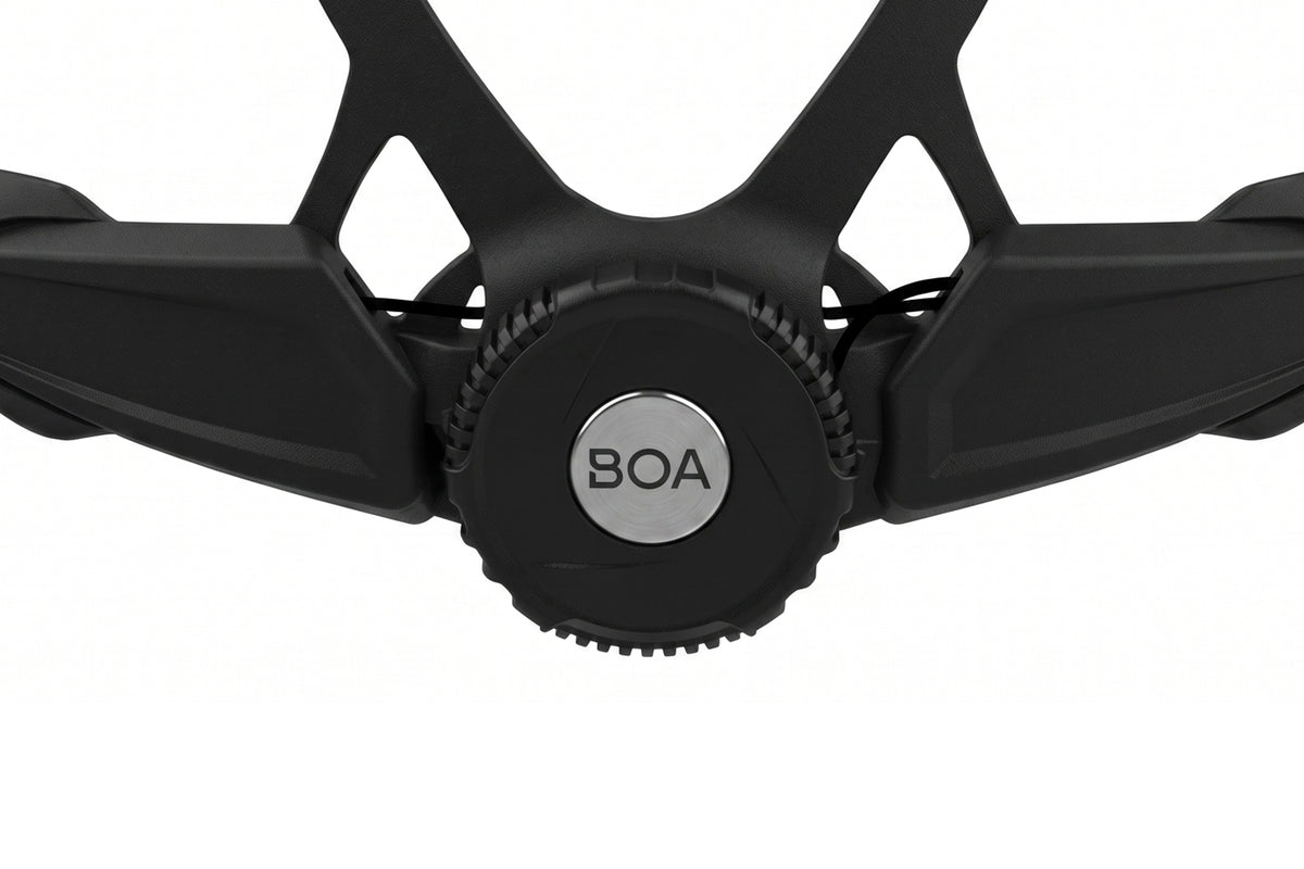 Makroaufnahme der Millimeter-Feinjustierung des BOA Fit System