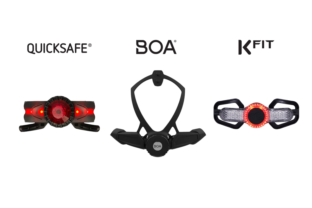 Vergleich der KED Verstellsysteme QUICKSAFE, BOA und K-FIT im Detail